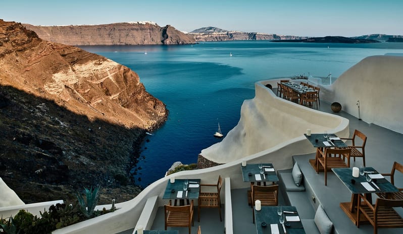 MYSITQUE SANTORINI - ASEA LOUNGE RESTAURANT HIGH VIW